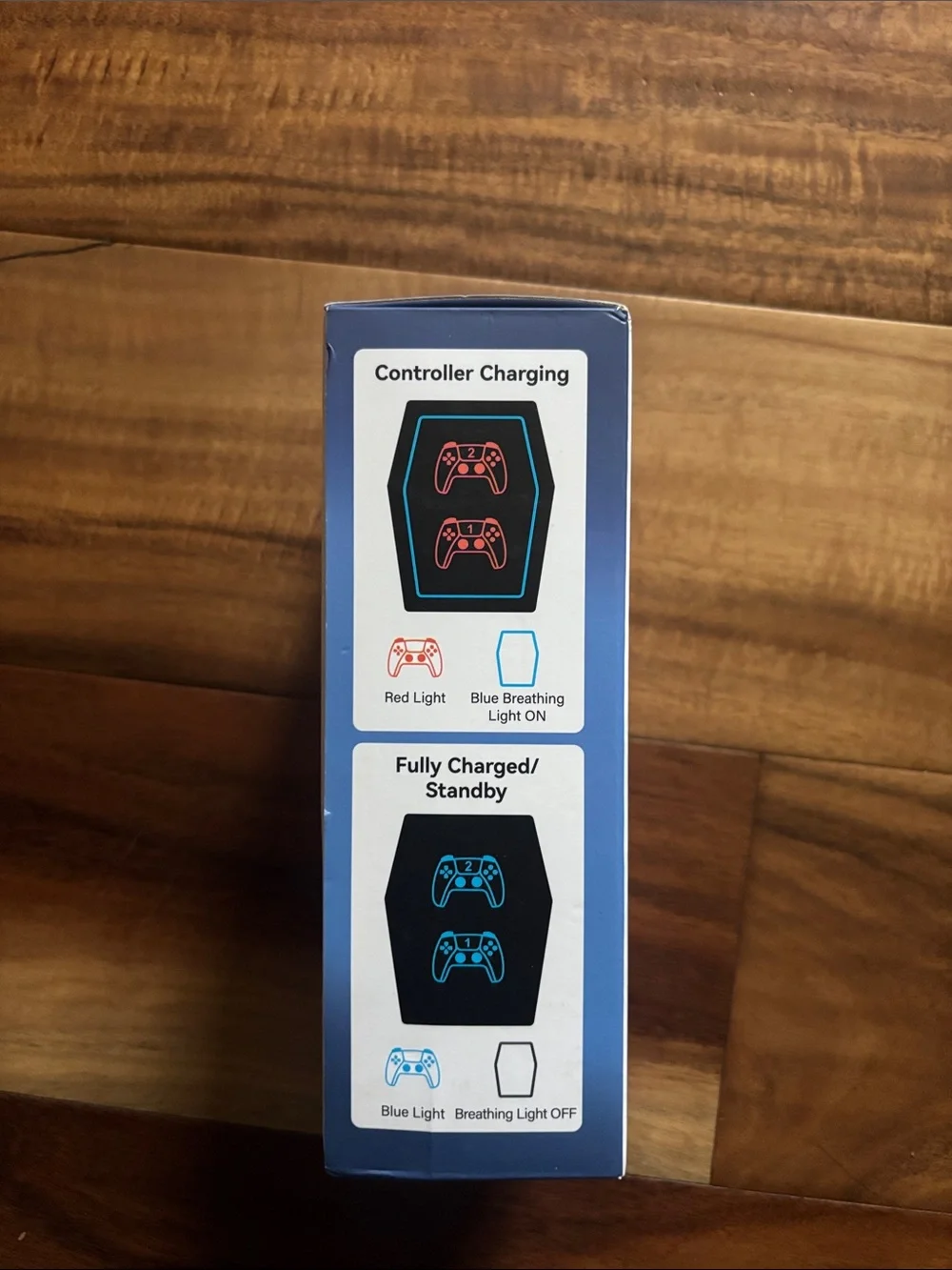 White Controller Charging Station for PS5 & Edge Controllers with RGB Light